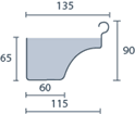 OG Gutter is available in 115mm. OG Gutter is available in 115mm.